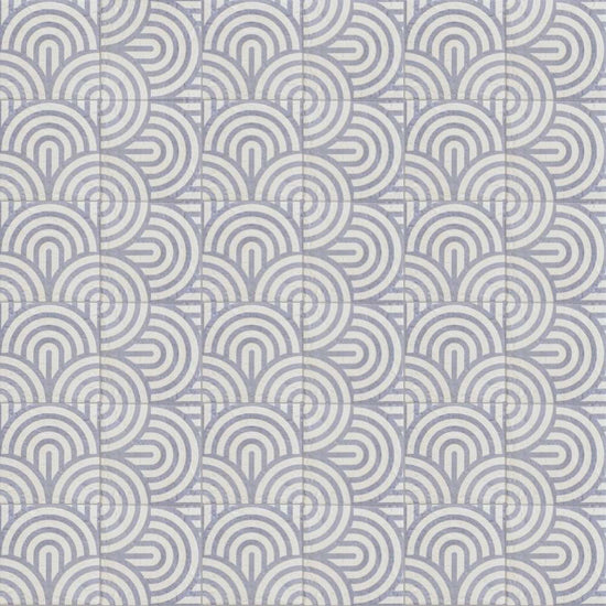 Verity Waves 8" x 8" Azul Porcelain Matte Tile