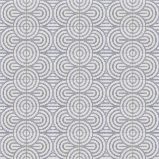 Verity Waves 8" x 8" Azul Porcelain Matte Tile