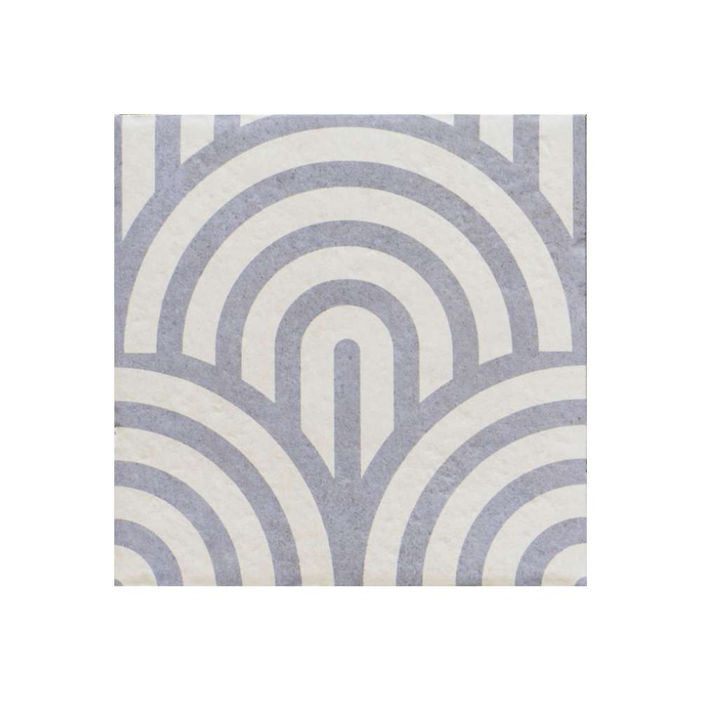 Verity Waves 8" x 8" Azul Porcelain Matte Tile