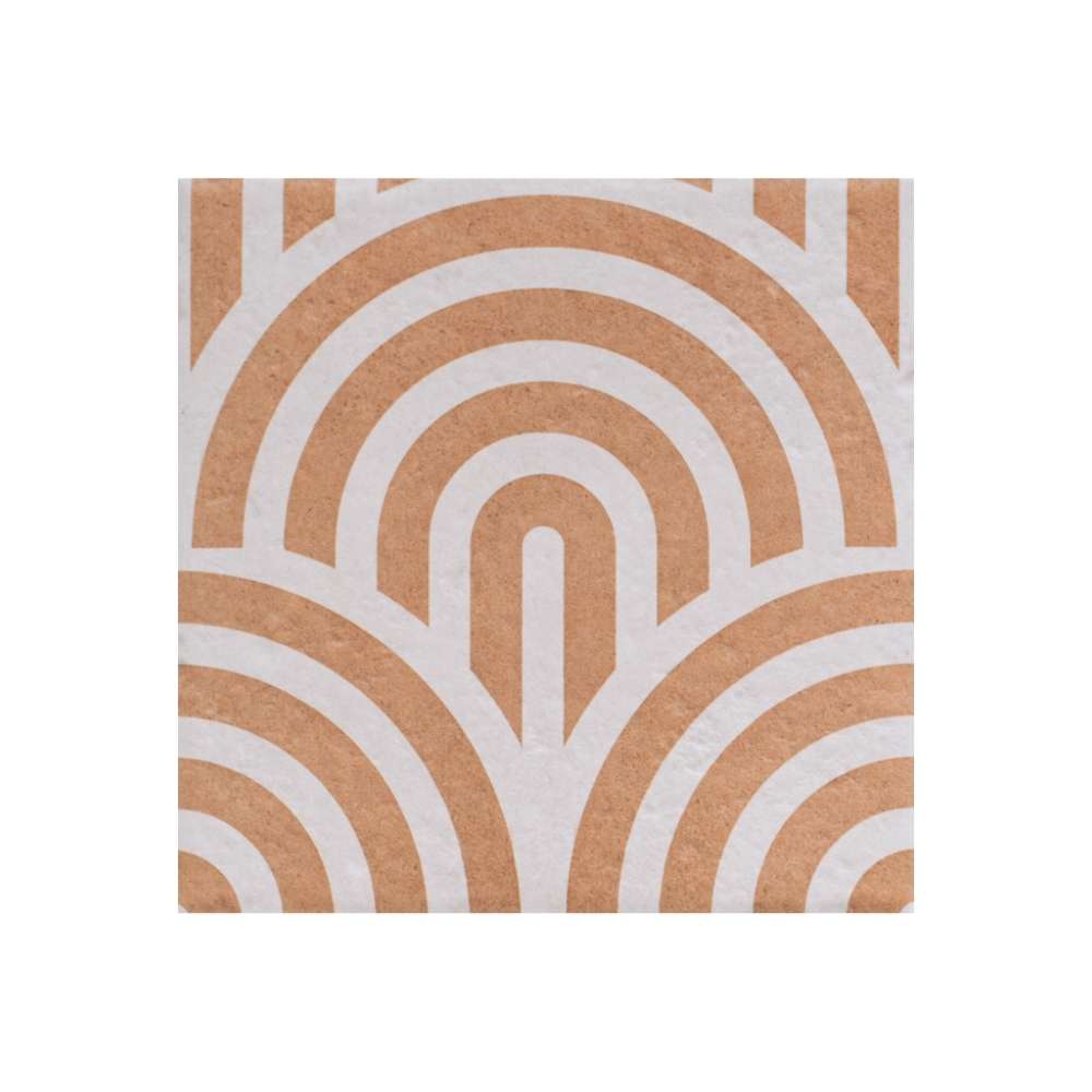 Verity Waves 8" x 8" Cotto Porcelain Matte Tile