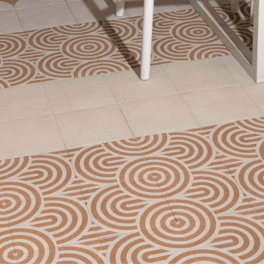 Verity Waves 8" x 8" Cotto Porcelain Matte Tile