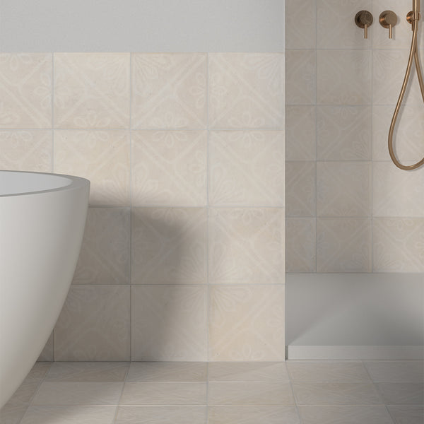 Camarada 8"x8" Blanco Porcelain Matte Tile