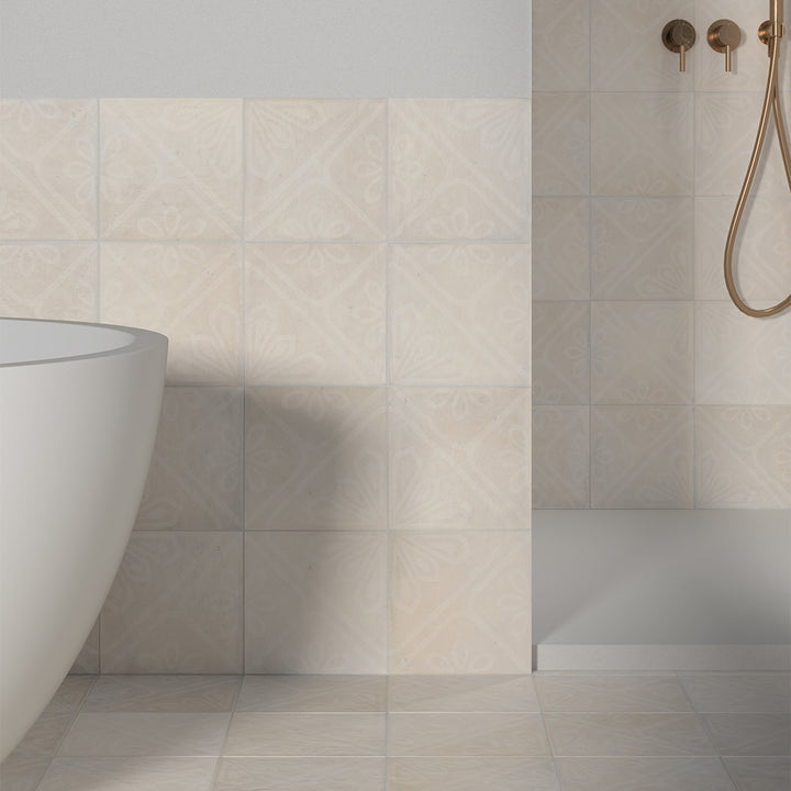 Camarada 8"x8" Blanco Porcelain Matte Tile