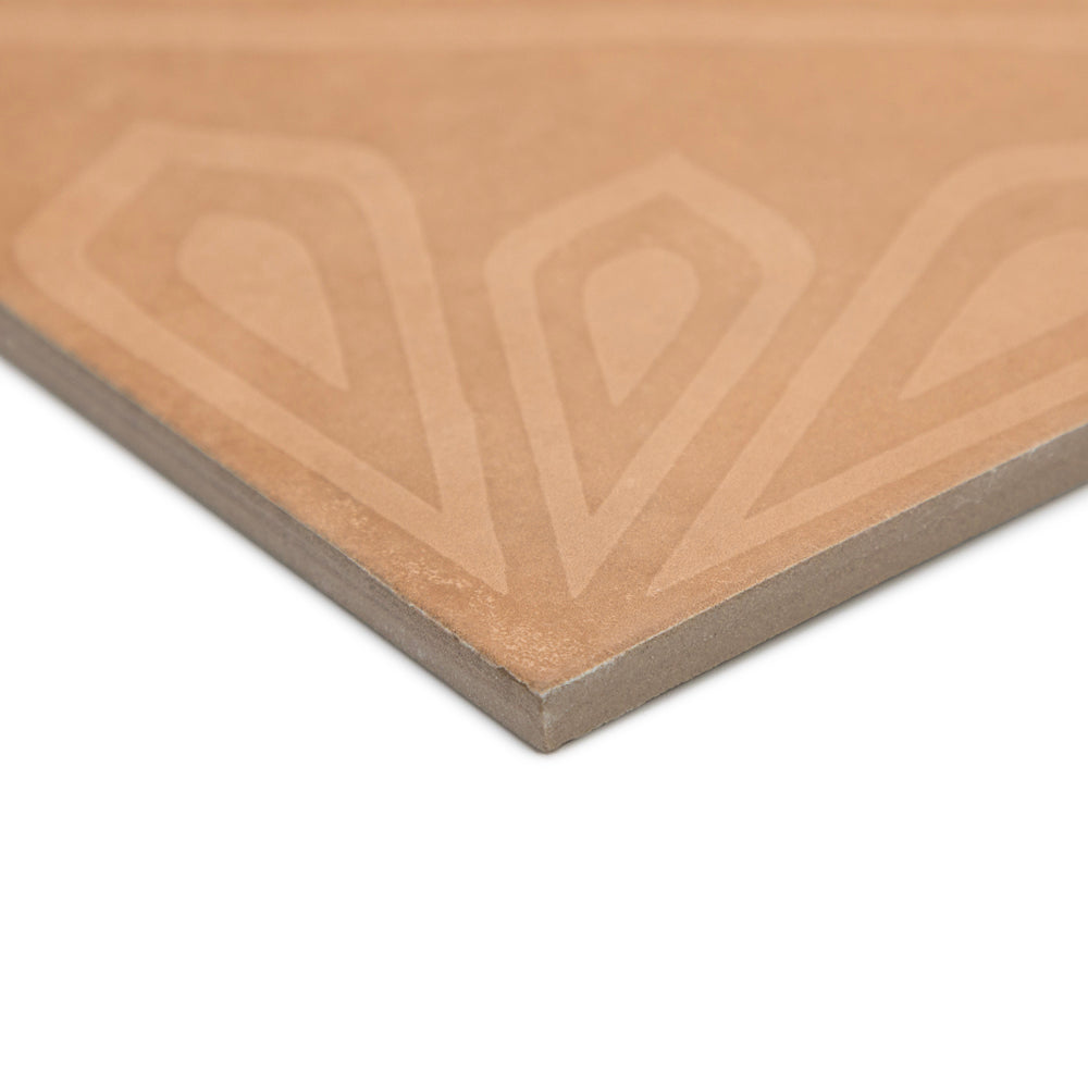 Camarada 8"x8" Cotto Porcelain Matte Tile