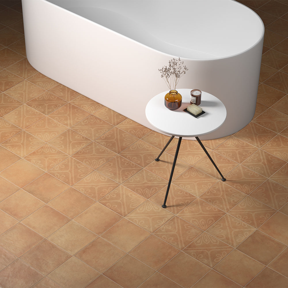 Camarada 8"x8" Cotto Porcelain Matte Tile