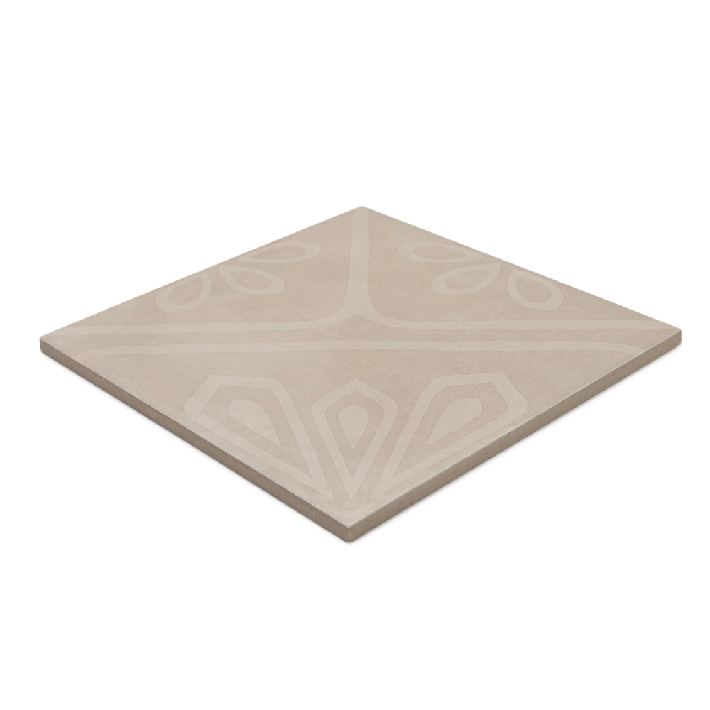 Camarada 8"x8" Taupe Porcelain Matte Tile