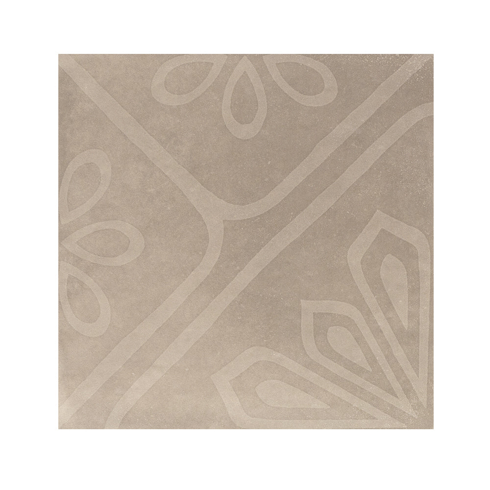 Camarada 8"x8" Taupe Porcelain Matte Tile