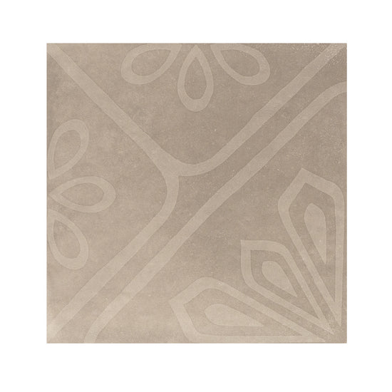 Camarada 8"x8" Taupe Porcelain Matte Tile