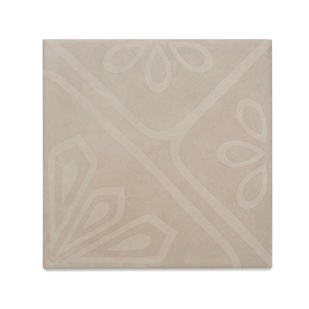 Camarada 8"x8" Taupe Porcelain Matte Tile