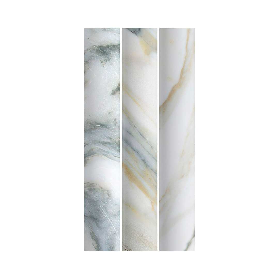 Lyrical 4.5" x 9" Matte Porcelain Fluted Wall Tile
