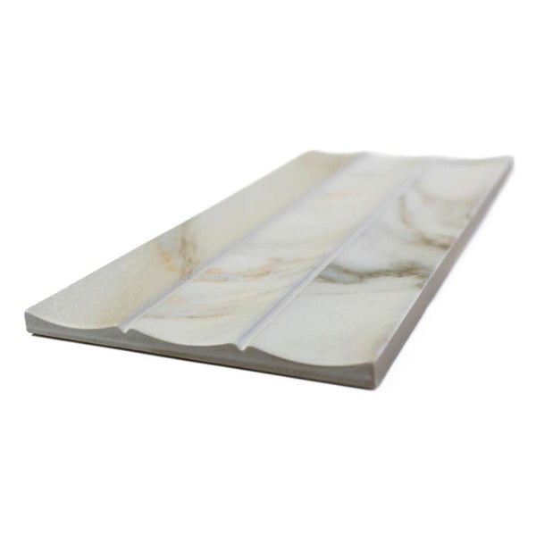 Lyrical 4.5" x 9" Matte Porcelain Fluted Wall Tile