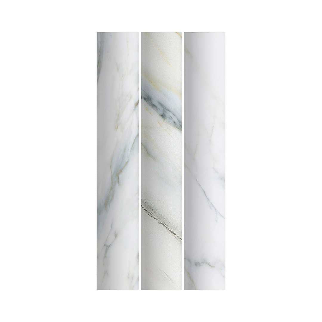 Lyrical 4.5" x 9" Matte Porcelain Fluted Wall Tile