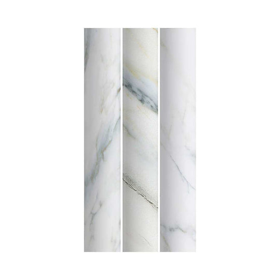 Lyrical 4.5" x 9" Matte Porcelain Fluted Wall Tile