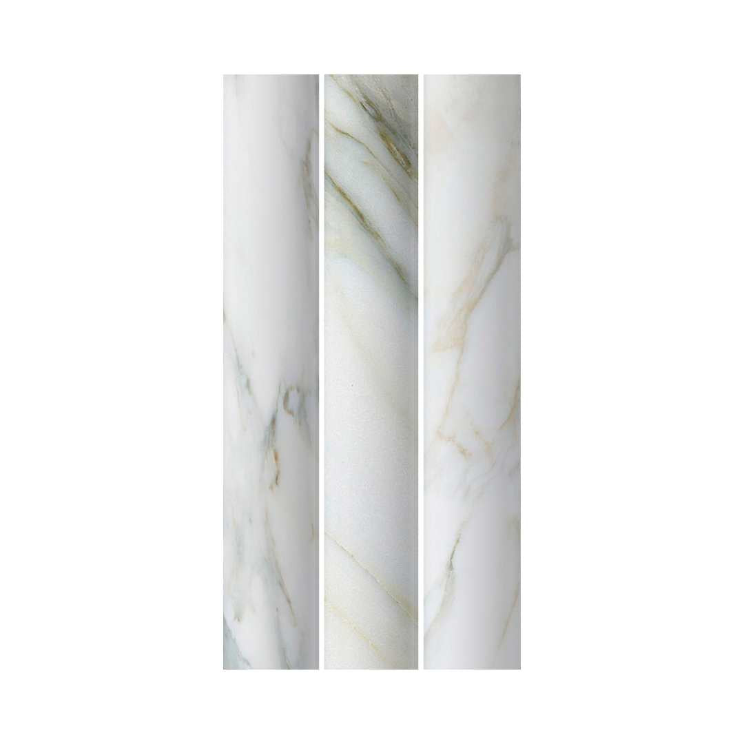 Lyrical 4.5" x 9" Matte Porcelain Fluted Wall Tile