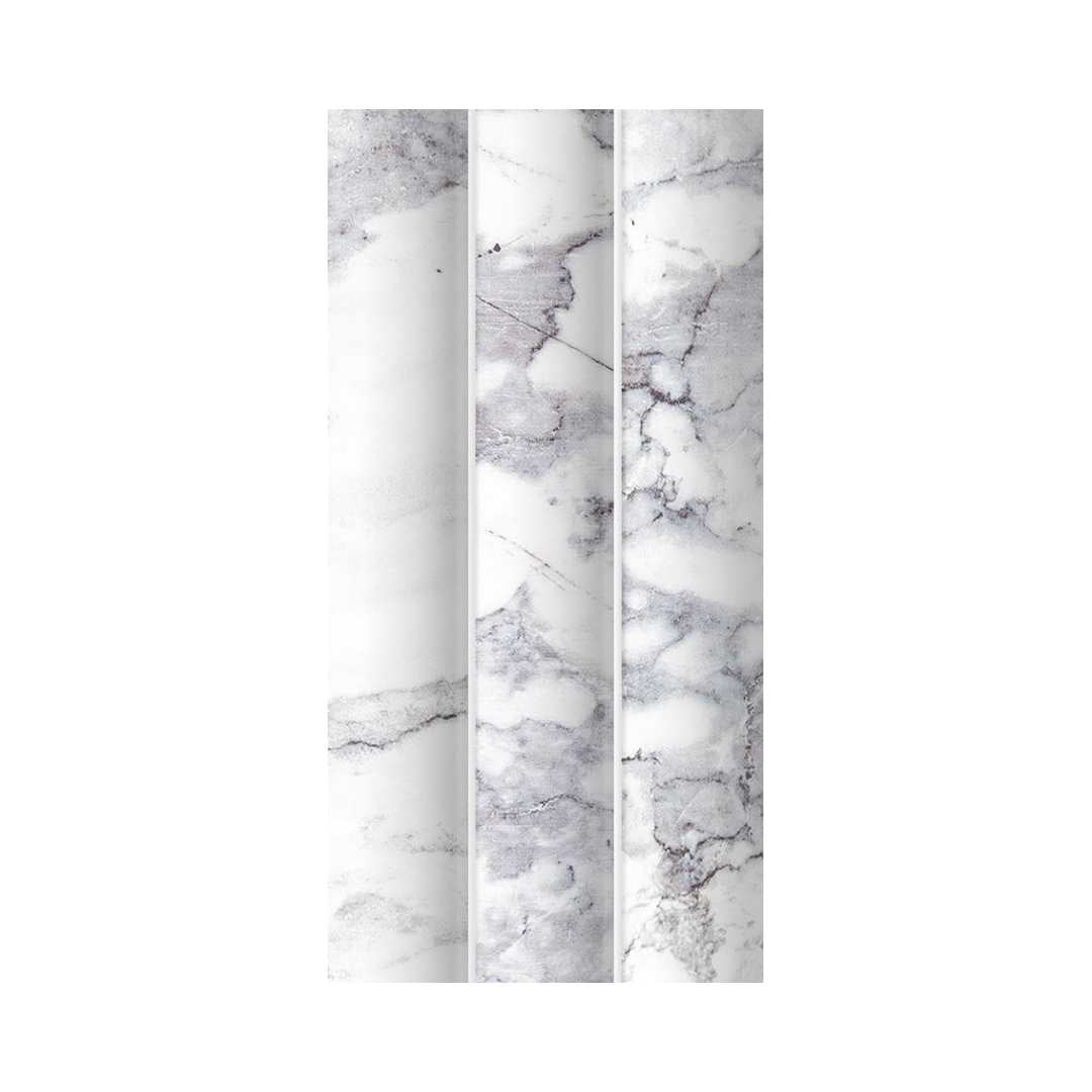 Lyrical 4.5" x 9" Matte Porcelain Fluted Wall Tile