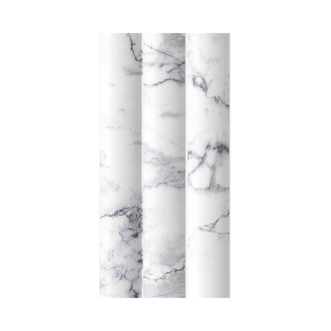 Lyrical 4.5" x 9" Matte Porcelain Fluted Wall Tile