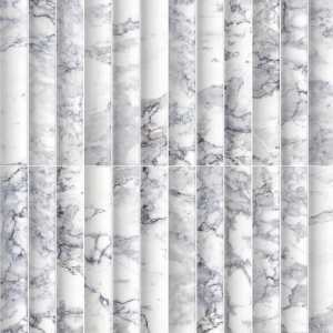 Lyrical 4.5" x 9" Matte Porcelain Fluted Wall Tile