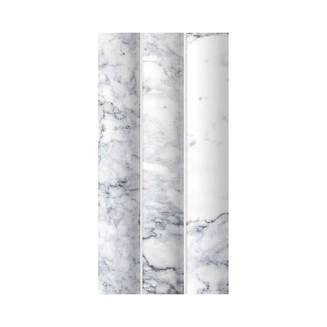 Lyrical 4.5" x 9" Matte Porcelain Fluted Wall Tile