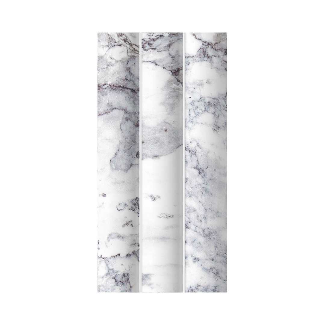 Lyrical 4.5" x 9" Matte Porcelain Fluted Wall Tile