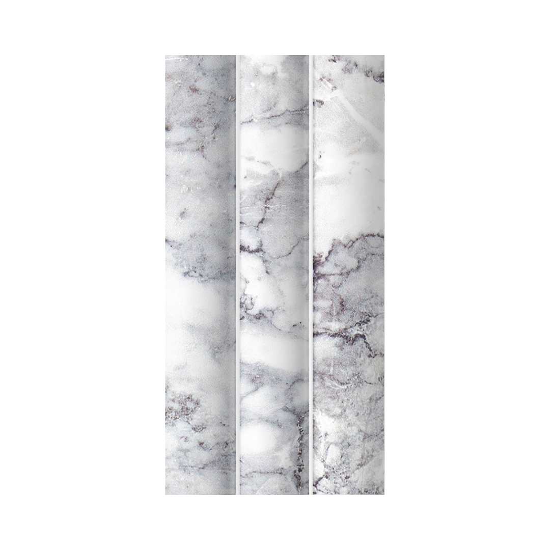 Lyrical 4.5" x 9" Matte Porcelain Fluted Wall Tile