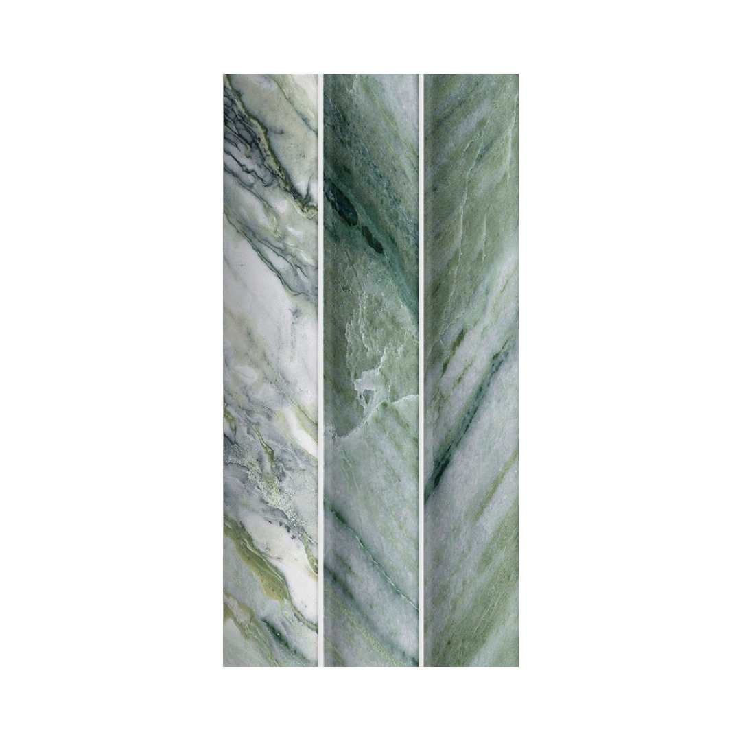 Lyrical 4.5" x 9" Matte Porcelain Fluted Wall Tile