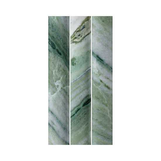 Lyrical 4.5" x 9" Matte Porcelain Fluted Wall Tile