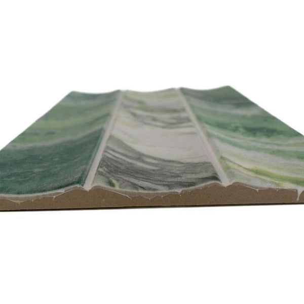 Lyrical 4.5" x 9" Matte Porcelain Fluted Wall Tile