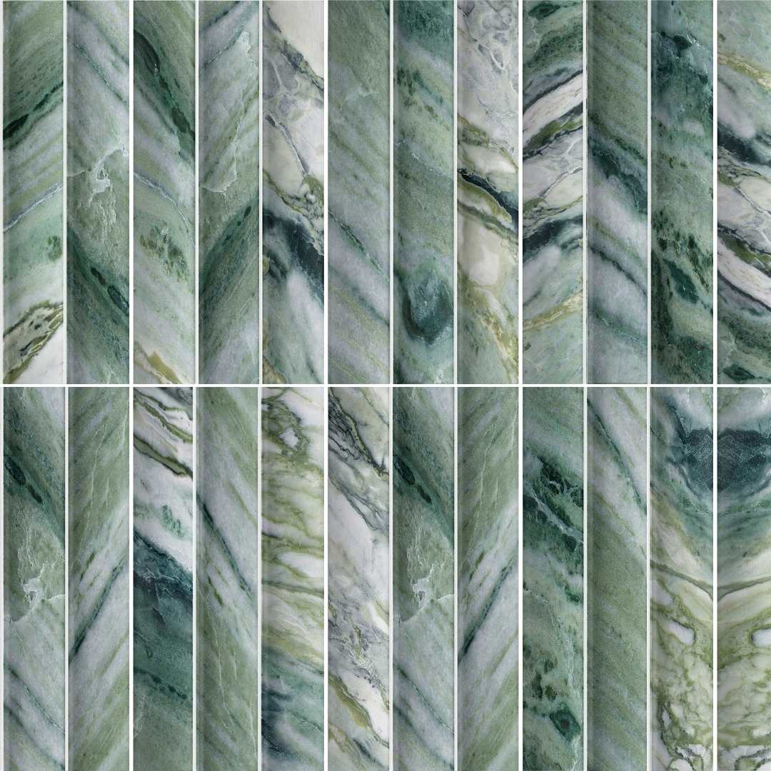 Lyrical 4.5" x 9" Matte Porcelain Fluted Wall Tile