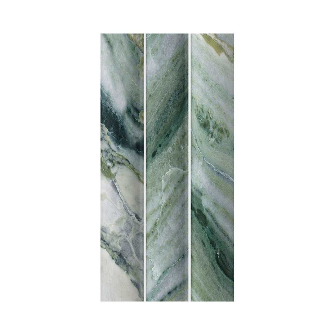 Lyrical 4.5" x 9" Matte Porcelain Fluted Wall Tile