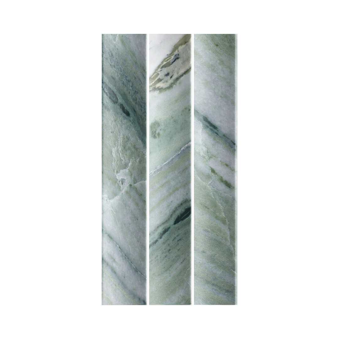 Lyrical 4.5" x 9" Matte Porcelain Fluted Wall Tile