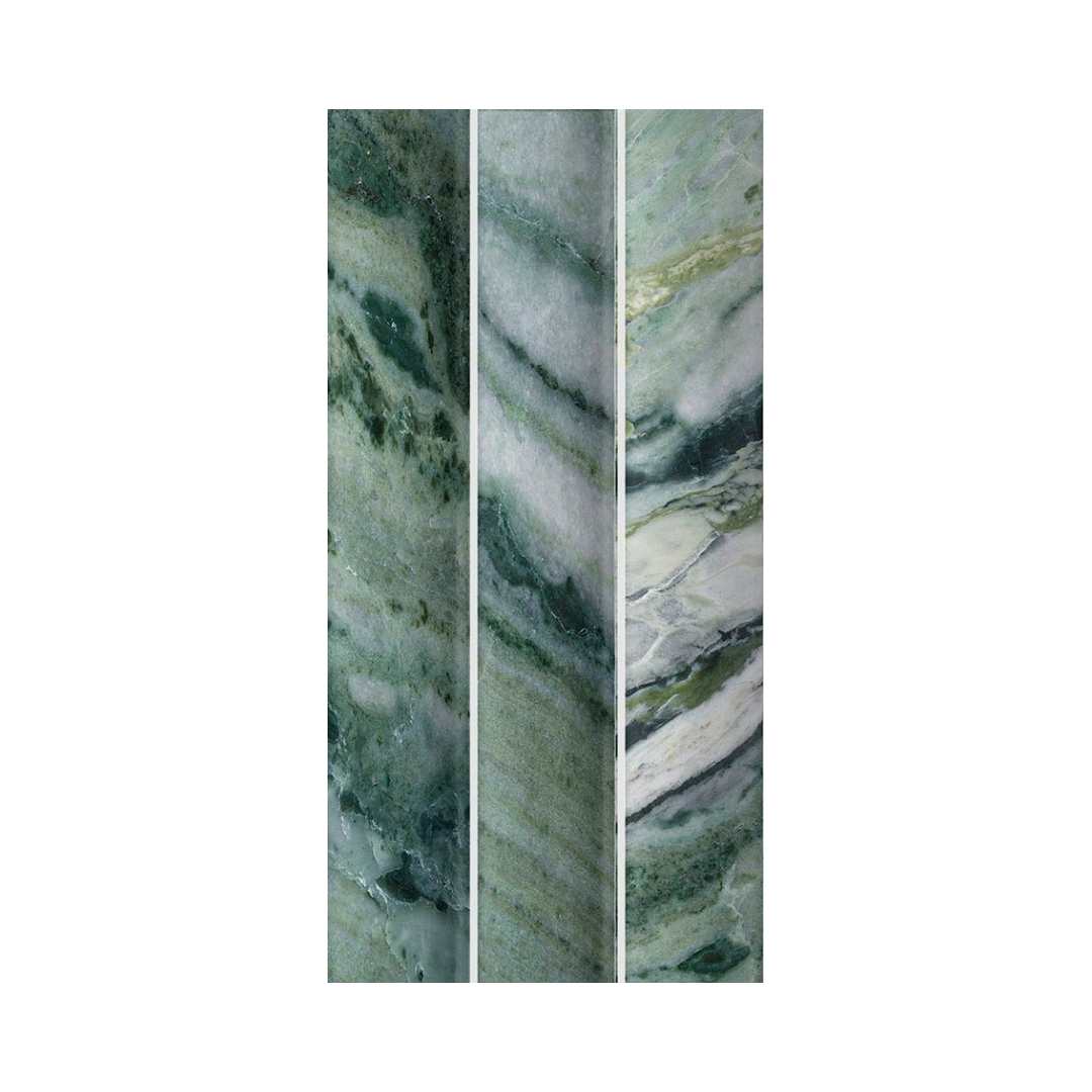 Lyrical 4.5" x 9" Matte Porcelain Fluted Wall Tile