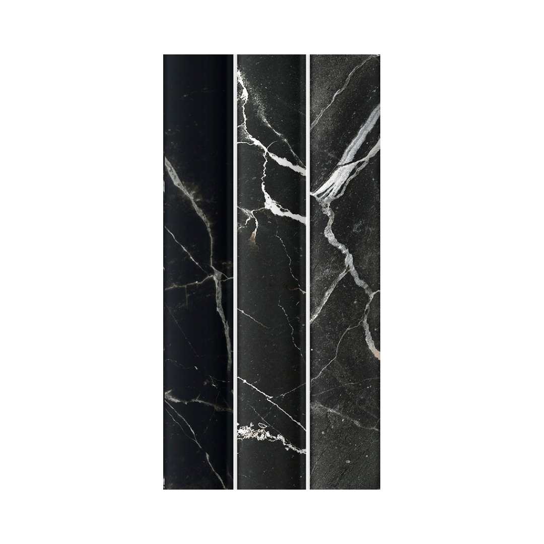 Lyrical 4.5" x 9" Matte Porcelain Fluted Wall Tile