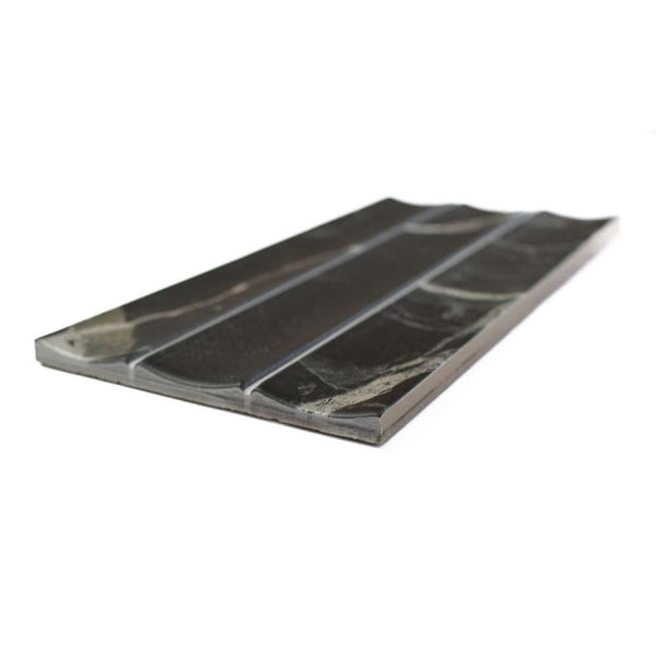 Lyrical 4.5" x 9" Matte Porcelain Fluted Wall Tile