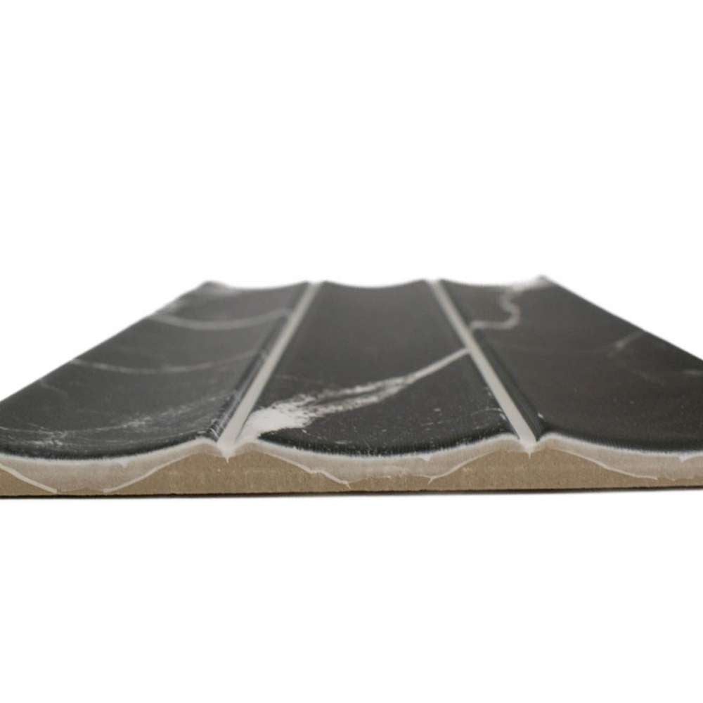 Lyrical 4.5" x 9" Matte Porcelain Fluted Wall Tile