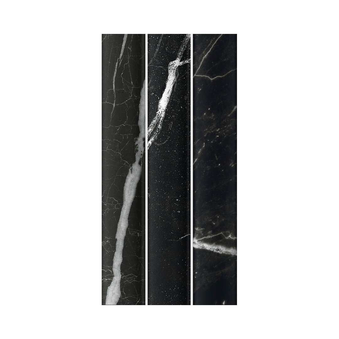 Lyrical 4.5" x 9" Matte Porcelain Fluted Wall Tile