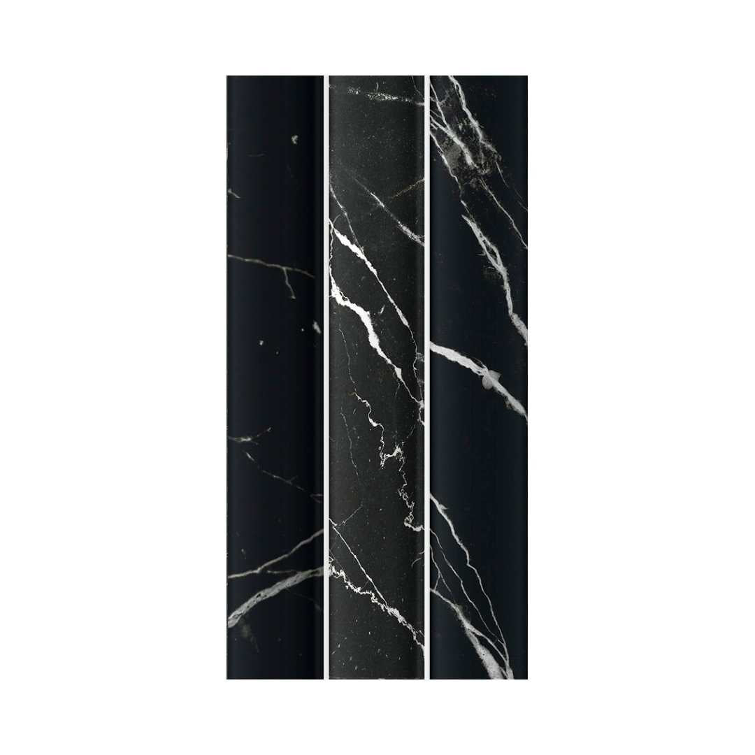 Lyrical 4.5" x 9" Matte Porcelain Fluted Wall Tile