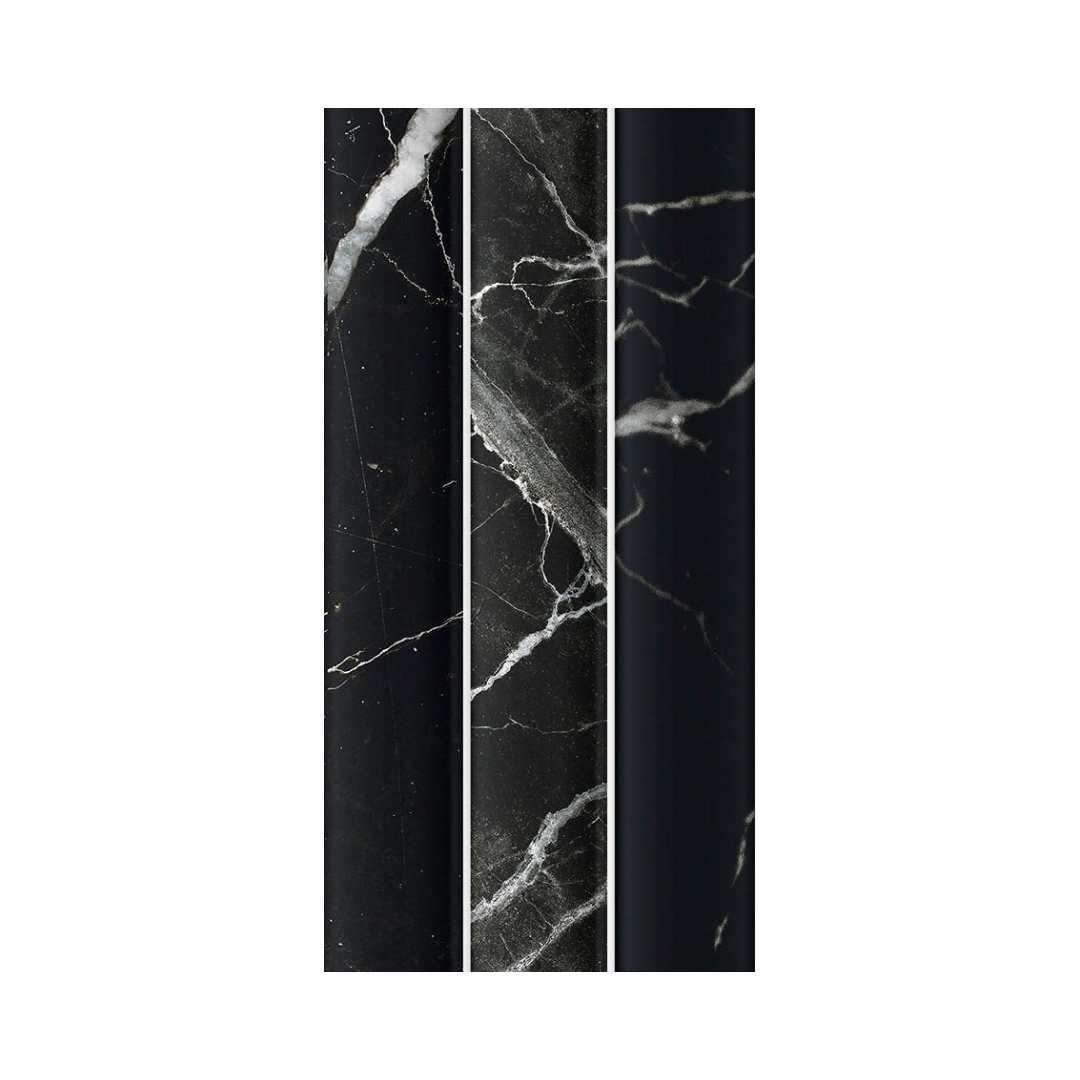 Lyrical 4.5" x 9" Matte Porcelain Fluted Wall Tile