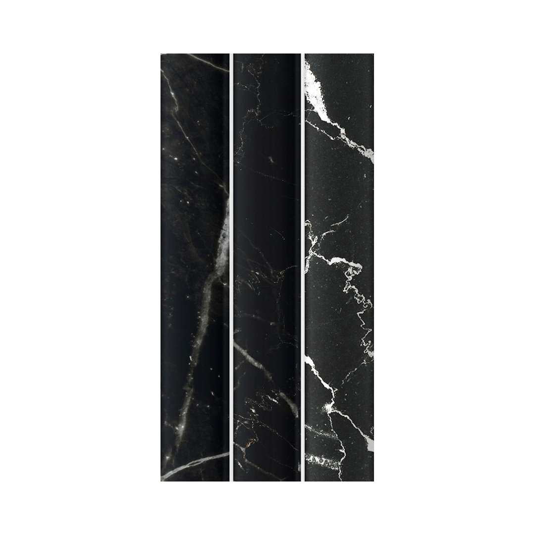 Lyrical 4.5" x 9" Matte Porcelain Fluted Wall Tile