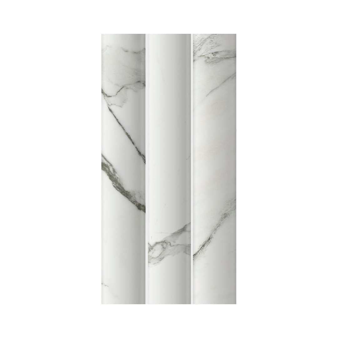 Lyrical 4.5" x 9" Matte Porcelain Fluted Wall Tile
