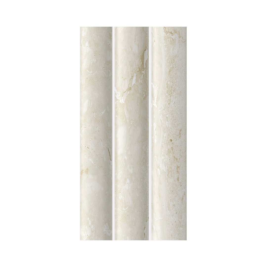 Lyrical 4.5" x 9" Matte Porcelain Fluted Wall Tile