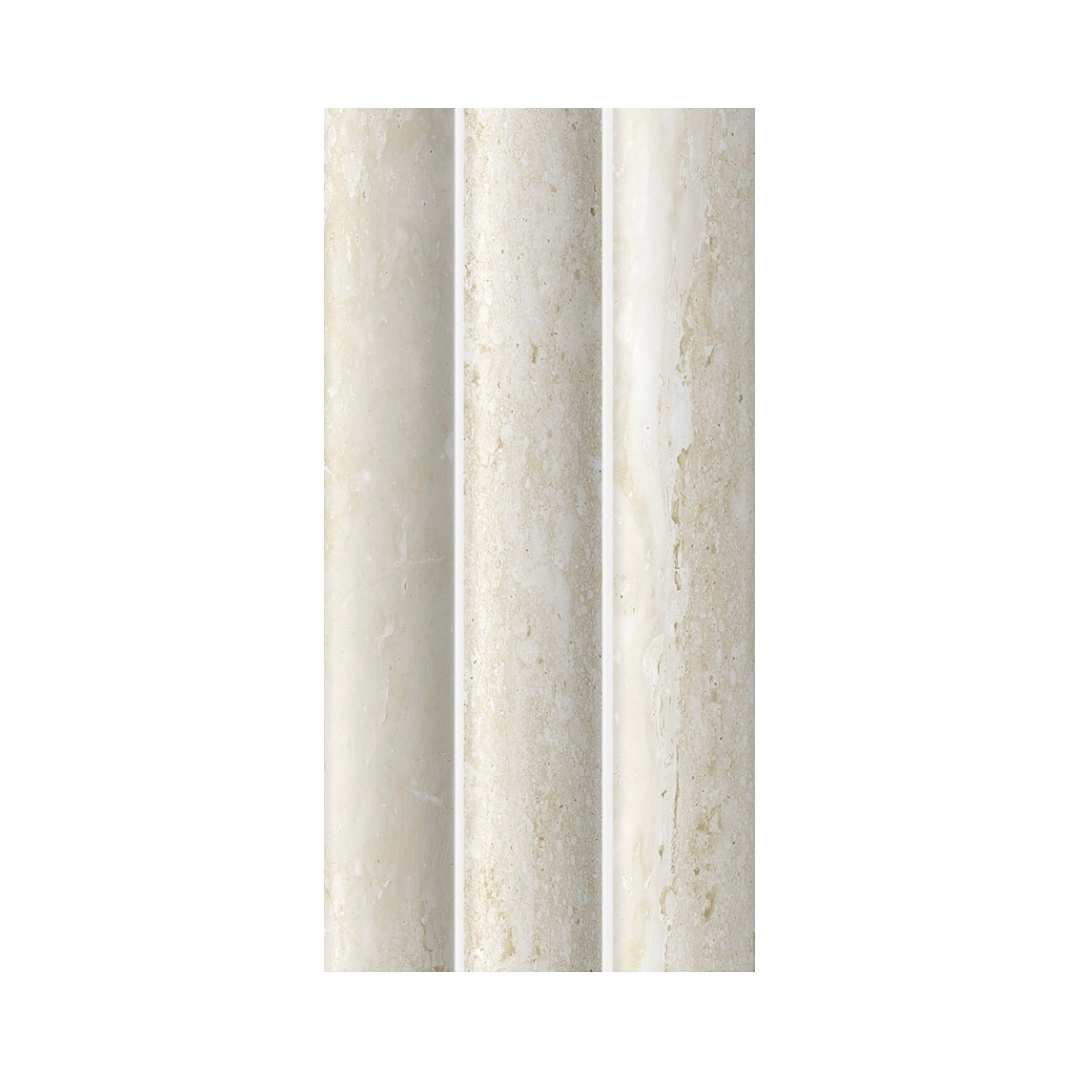 Lyrical 4.5" x 9" Matte Porcelain Fluted Wall Tile