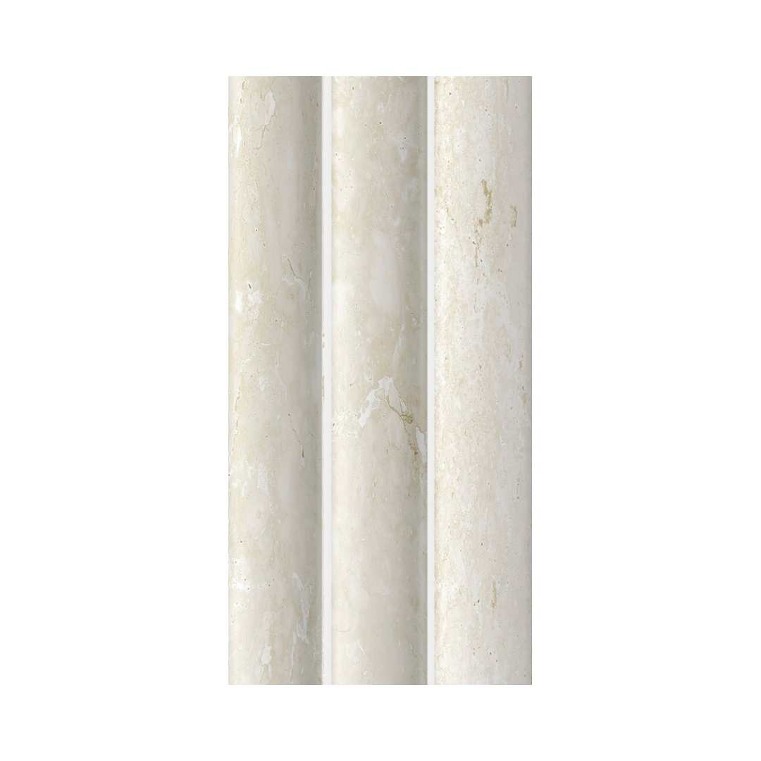 Lyrical 4.5" x 9" Matte Porcelain Fluted Wall Tile