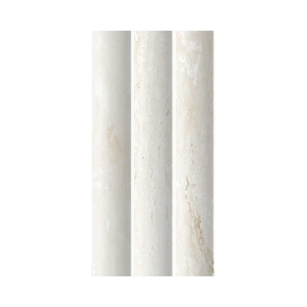 Lyrical 4.5" x 9" Matte Porcelain Fluted Wall Tile