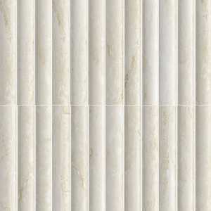 Lyrical 4.5" x 9" Matte Porcelain Fluted Wall Tile