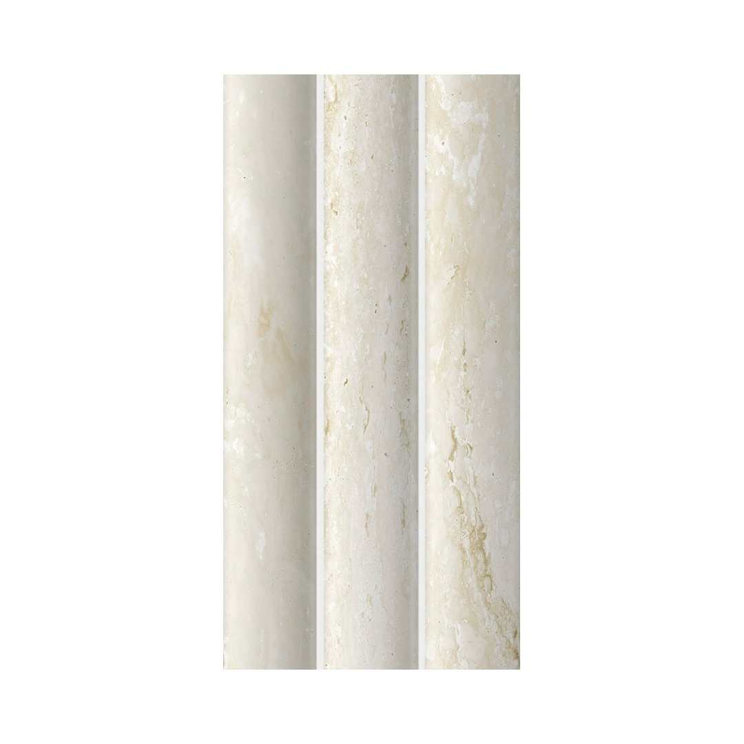 Lyrical 4.5" x 9" Matte Porcelain Fluted Wall Tile