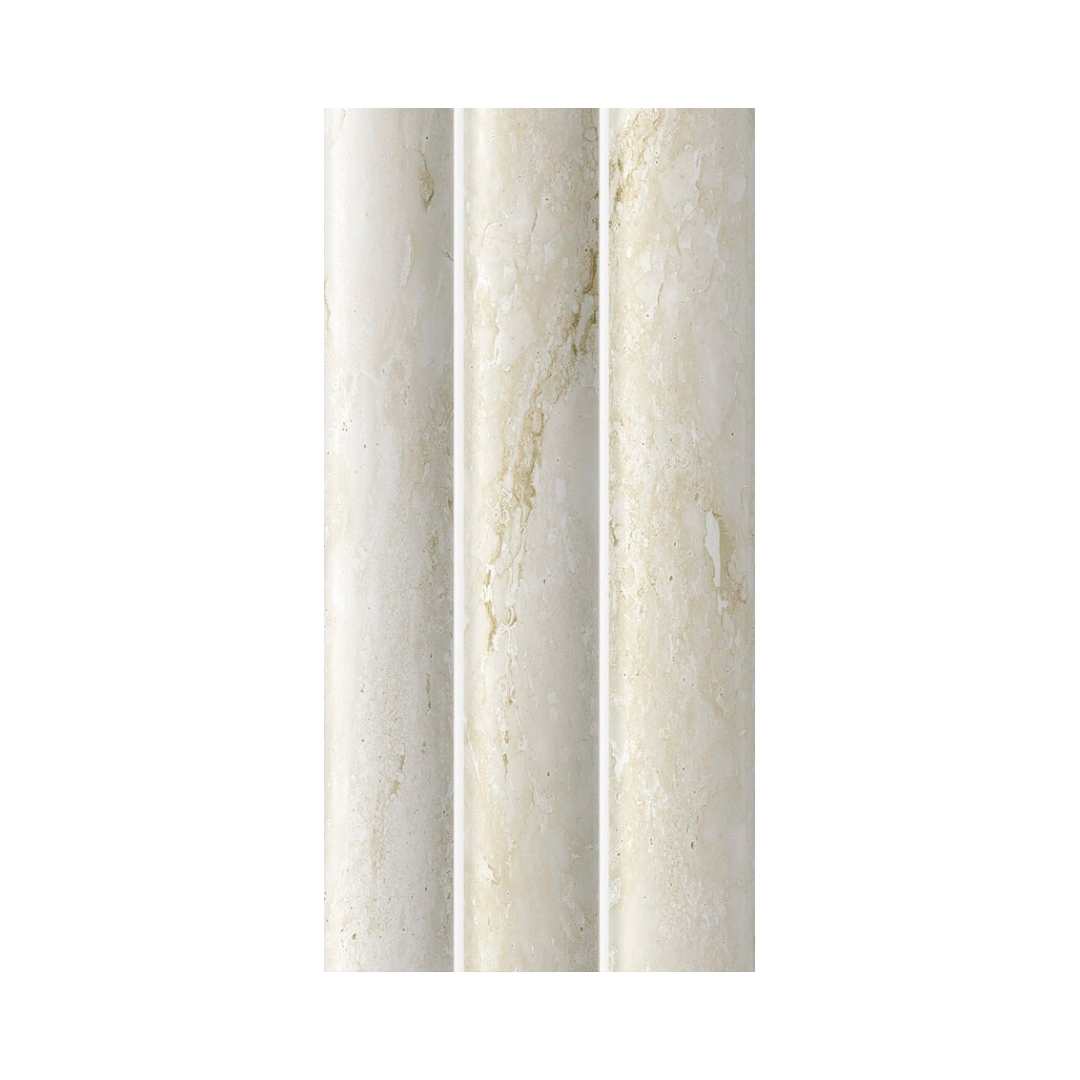 Lyrical 4.5" x 9" Matte Porcelain Fluted Wall Tile