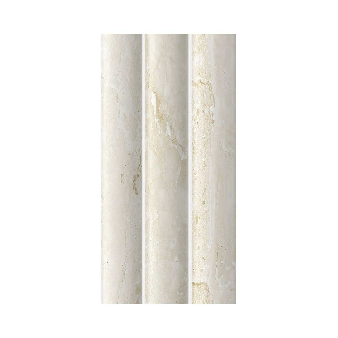 Lyrical 4.5" x 9" Matte Porcelain Fluted Wall Tile