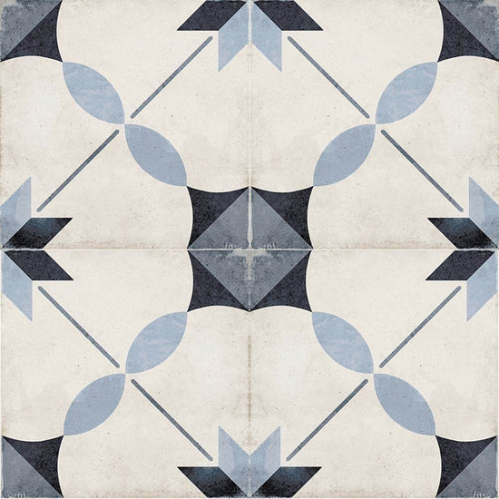 Seville Art 8"x8" Arcade Blue Porcelain Matte Tile