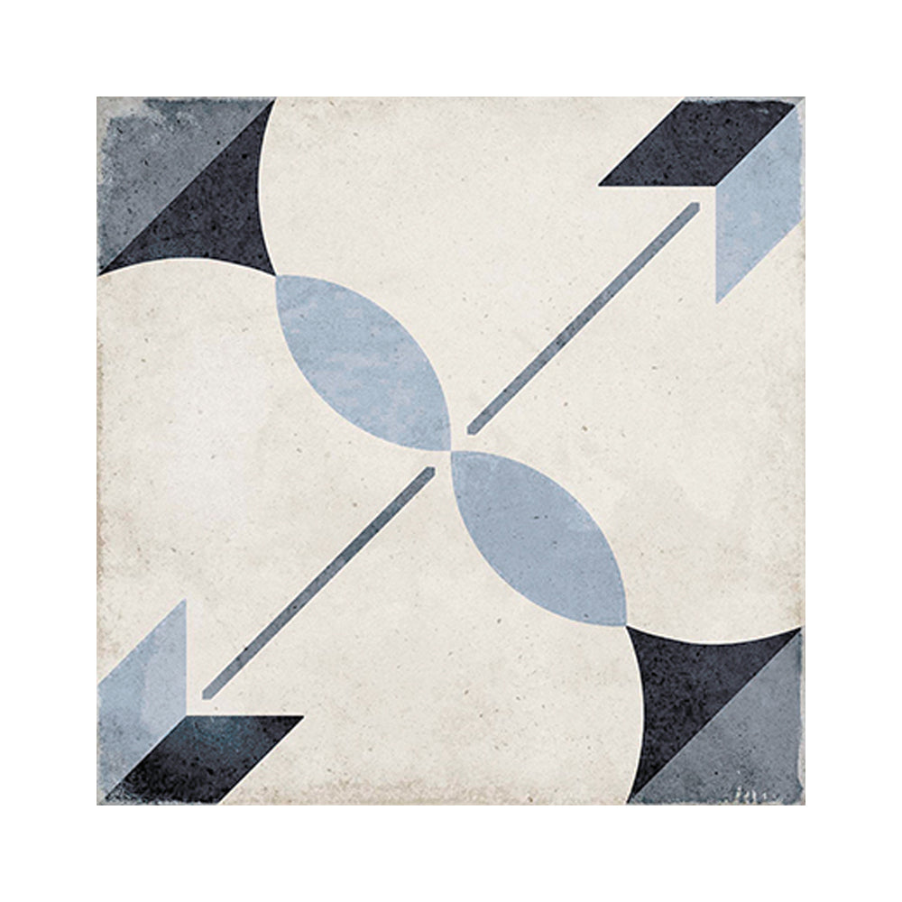 Seville Art 8"x8" Arcade Blue Porcelain Matte Tile