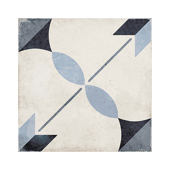 Seville Art 8"x8" Arcade Blue Porcelain Matte Tile